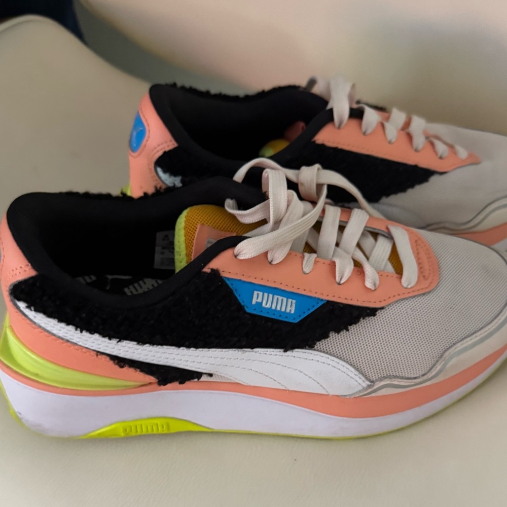 Puma Women's Athletic Shoes - White, Pink, Black, Blue, Yellow